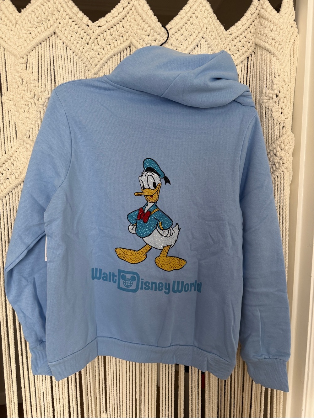 NWT WDW Disney Donald Duck Rhinestone hoodie-L